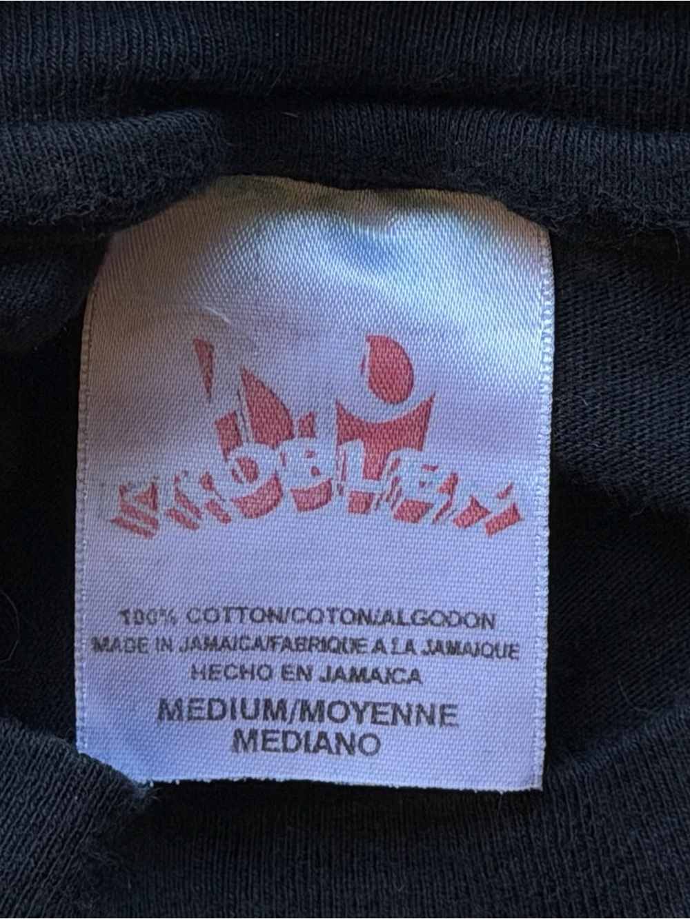 Vintage Vibes Jamaica No Problem Embroidered Graphic T-Shirt Made in Jamaica M - Picture 5 of 6